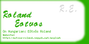 roland eotvos business card